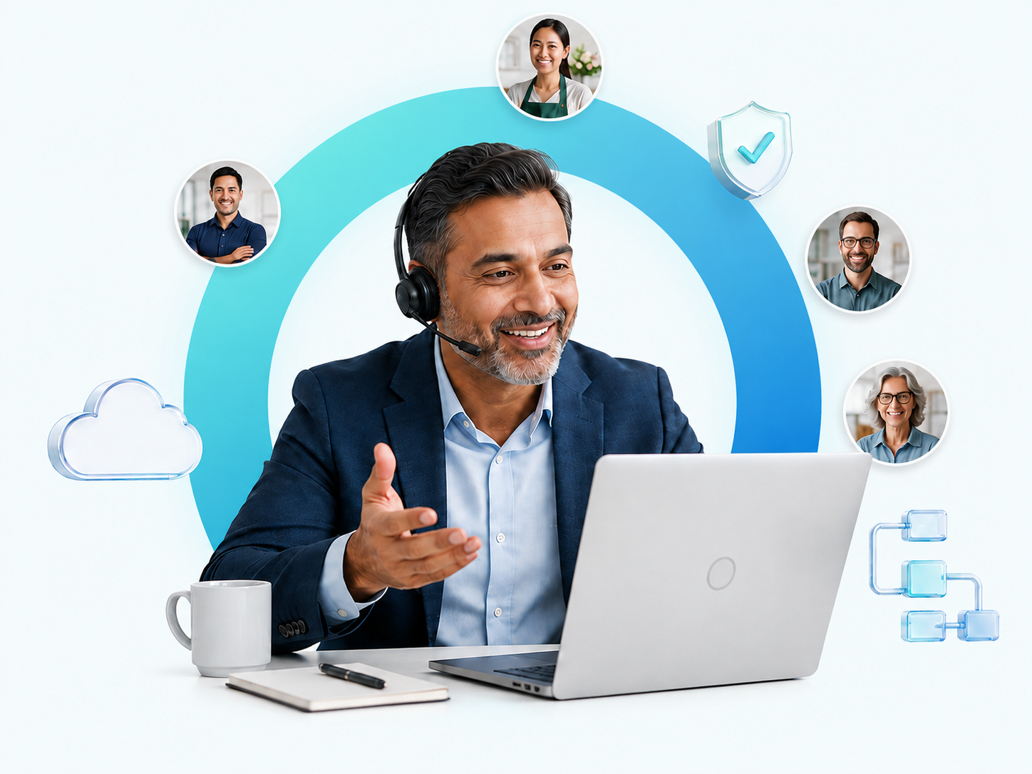 Nexa consultant supporting connected small-business teams through cloud technology